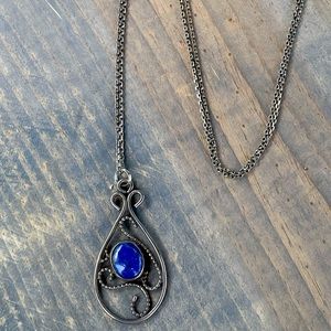 Blue Lapis & Silver Necklace